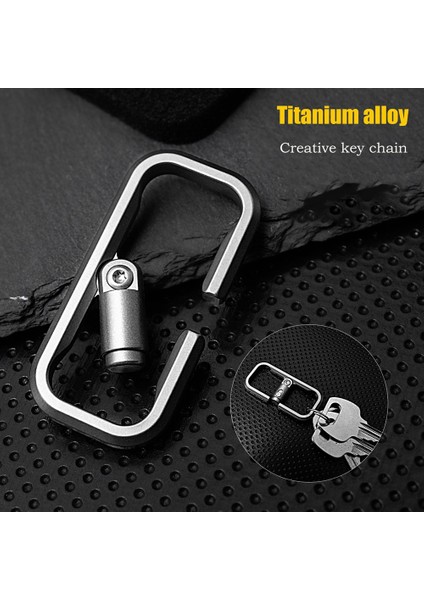 Titanyum Alaşım Pres Kilit Pozisyon Anahtarlık Hızlı Bırakma Araba Keychain Cowhide Kolye Edc Gadget Hediyesi Erkekler (Yurt Dışından) fiyatları
