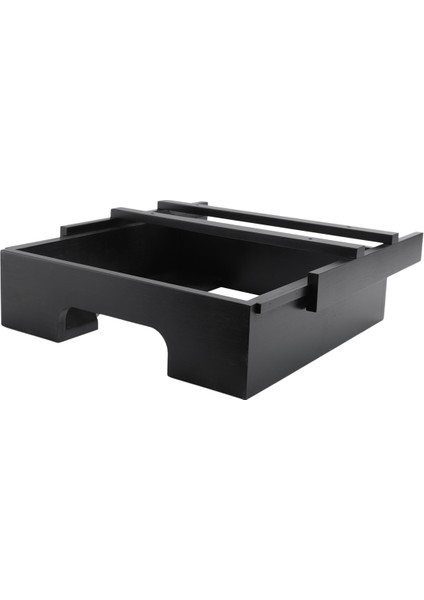 10 Inç Kağıt Plaka Dağıtıcı, Dolap Bambu Plakalar Tutucu Altında, Mutfak Sayacı Dikey Plaka Siyah (Yurt Dışından)