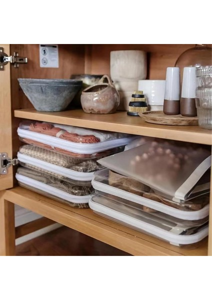 Açık Fermuarlı Sert Kese, Istiflenebilir Depolama Kutuları, Kozmetik Oyuncak Kırtasiye Depolama (Yurt Dışından) fırsatları