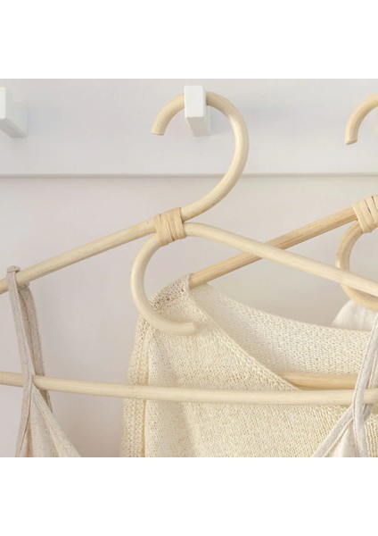 Rattan Yetişkin Çift Kanca Askı Retro Avrupa ve Amerikan Rattan Askı El Yapımı Rattan Askı (Yurt Dışından) indirimleri