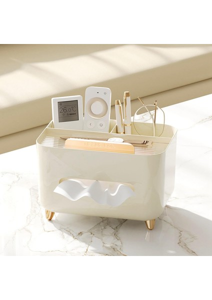 Doku Kutusu Oturma Odası Masaüstü Sehpa Yatak Odası Krem Tarzı Uzaktan Kontrol Depolama Kağıt Kutusu A (Yurt Dışından) modelleri