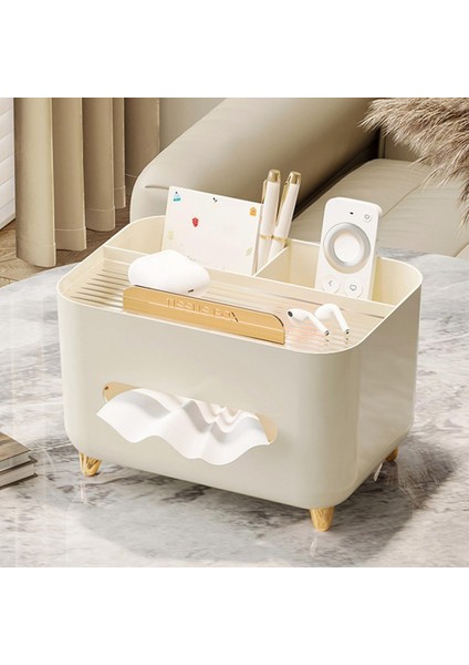 Doku Kutusu Oturma Odası Masaüstü Sehpa Yatak Odası Krem Tarzı Uzaktan Kontrol Depolama Kağıt Kutusu A (Yurt Dışından) fırsatları