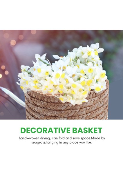 3 Adet/set El Yapımı Saman Dokuma Depolama Sepeti Kaplama Atıştırmalık Organizatör Depolama Kutusu Çamaşır Sepetleri Rattan Depolama Çiçek Sepeti (Yurt Dışından) fırsatları