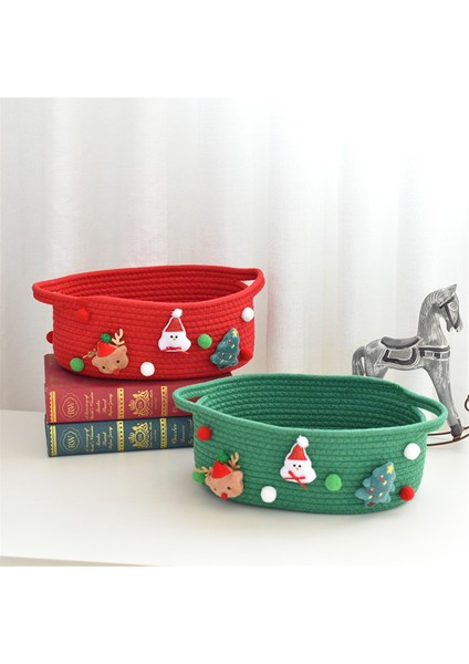 Hediye Sepetleri Küçük Pamuk Halat Sepetleri Depolama Oyuncak Atıştırmalık Sepetleri Kırmızı (Yurt Dışından) fiyatları