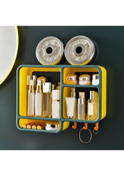 Banyo Duş Duvarı Montajı Yok Yüz Yıkama Kremi Cilt Bakımı Washbasin Depolama Rafı, A Çok Çok Yönlü Depolama Rafı, A (Yurt Dışından) fiyatları