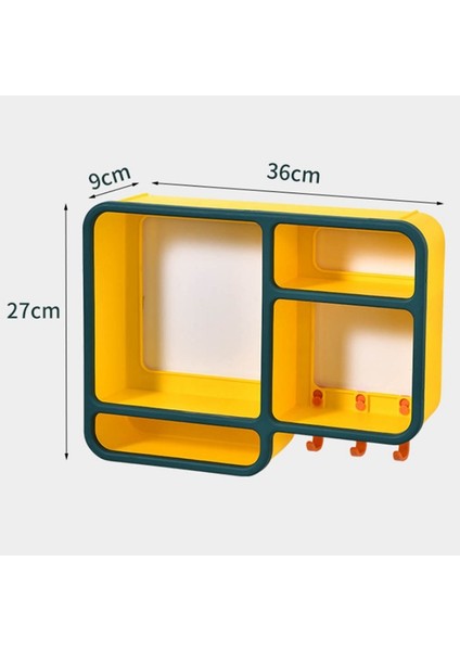 Banyo Duş Duvarı Montajı Yok Yüz Yıkama Kremi Cilt Bakımı Washbasin Depolama Rafı, A Çok Çok Yönlü Depolama Rafı, A (Yurt Dışından) fırsatları