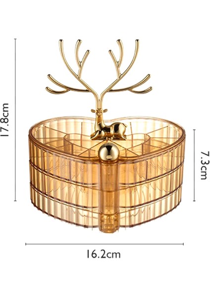 Takı Kutuları ve Organizatörleri, 3 Katmanlı Dönen Takı Tepsisi Kılıfı, Yüzükler Için Uzun Boynuzlar, Takı Saklama Kutusu, B (Yurt Dışından) modelleri