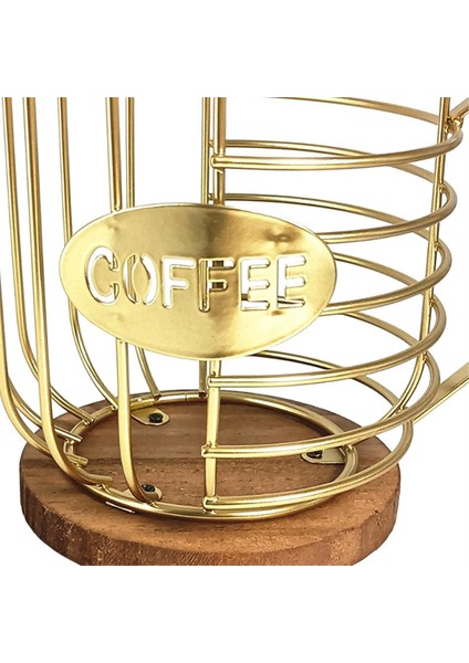 Kahve Pod Tutucu Kahve Pod Sepet Tel Kahve Pod Depolama Mutfak Aile Tezgah Pod A Için Ahşap Taban Organizatör (Yurt Dışından) indirimleri