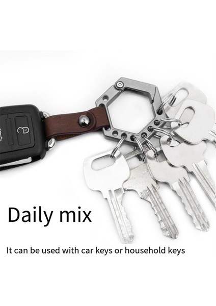 Titanyum Alaşım Anahtar Kezlik Arabası Anahtarlık Kolye Gadget Kiralama Genel Anahtarı (Yurt Dışından)