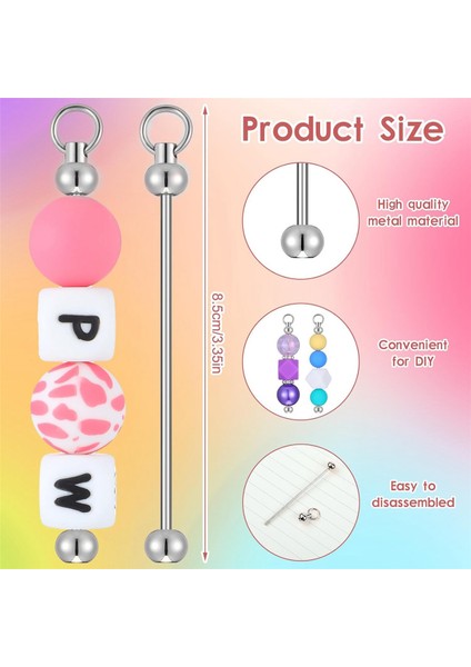 20PCS Boncuklu Anahtarlıklar Mücevher Için Metal Çubuk Zincirler Dıy Projeleri Için Anahtarlık Çubuk Aksesuarları (Yurt Dışından) indirimleri