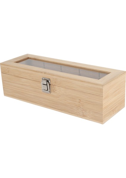 Çok Fonksiyonlu Bambu Sistemi Çay Poşeti Takı Organizatör Saklama Kutusu 5 Bölümler Çay Kutusu Organizatör Şeker Konteyneri (Yurt Dışından)