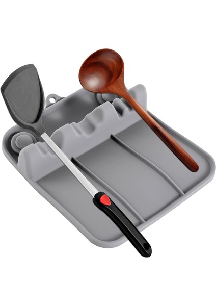 Silikon Mutfak Maddeleri Depolama Tepsisi Kaşığı Spatula Pot Kapağı Yemek Çubukları Mutfak Madenleri Placemat (Yurt Dışından) fiyatları