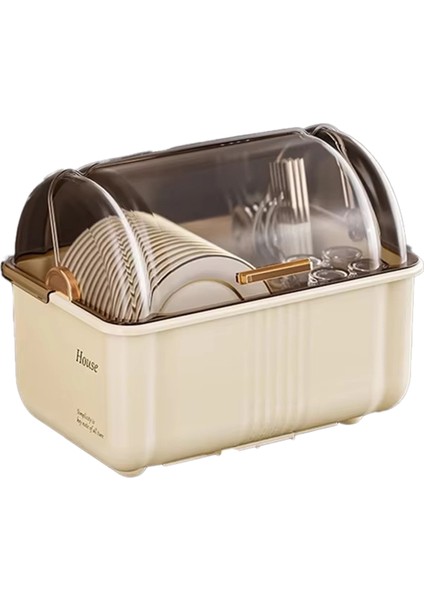 Kapaklı Büyük Yemek Çubukları Saklama Kutusu - Bulaşıklar ve Mutfaklar Için Mutfak Tezgah Düzenleyici, Drenaj Dolap Özelliği (Yurt Dışından)