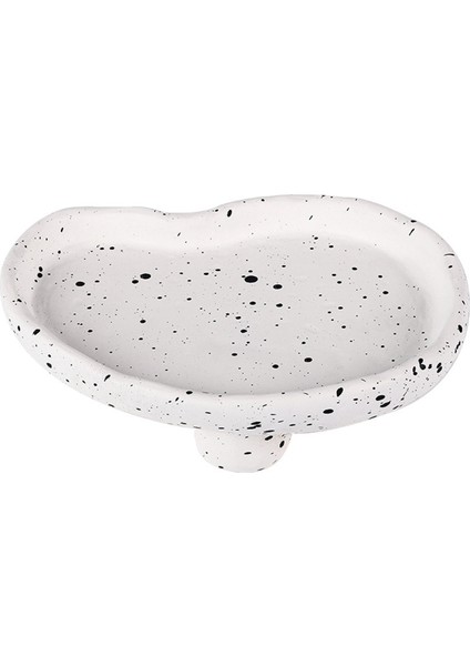 Nordic Reçine Noktaları Düzensiz Depolama Tepsisi Kek Plakası Kozmetik Tutucu Depolama Organizatör Oturma Odası Ev Dekoru, Beyaz (Yurt Dışından) fiyatları