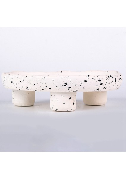 Nordic Reçine Noktaları Düzensiz Depolama Tepsisi Kek Plakası Kozmetik Tutucu Depolama Organizatör Oturma Odası Ev Dekoru, Beyaz (Yurt Dışından) modelleri