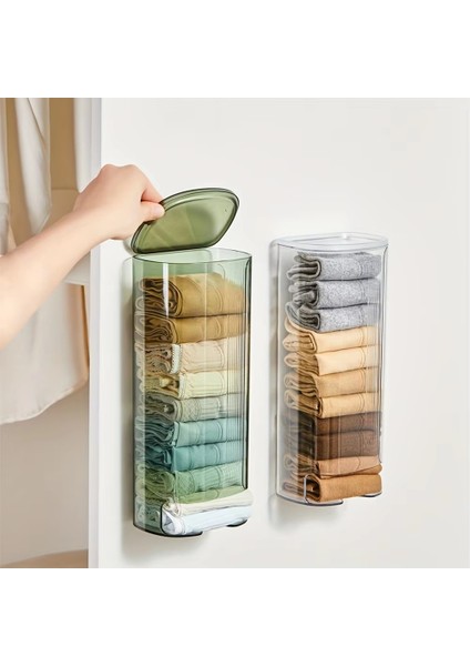 Iç Çamaşırı, Çöp Torbaları Için Duvara Monte Çekme Depolama Kutusu-Ev B Için Kapaklı Alan Tasarrufu Sağlayan Organizatör (Yurt Dışından) modelleri