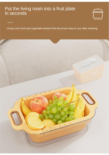 Çift Katmanlı Lavabo Süzgeç, Uzatılabilir Lavabo Süzgeç Sepeti, Sebze ve Meyveler, Mutfak Süzgeci Kehanetleri, Beyaz (Yurt Dışından)