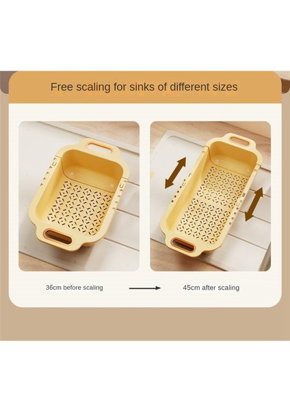 Çift Katmanlı Lavabo Süzgeç, Uzatılabilir Lavabo Süzgeç Sepeti, Sebze ve Meyveler, Mutfak Süzgeci Kehanetleri, Beyaz (Yurt Dışından) modelleri