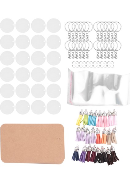 144 Pcs Akrilik Keychain Boş Set, Vinil Anahtar Için Anahtar Zincir Akrilik Boş Toplu ile Gelin, Dıy Keyhın Vınıl Üretimi Için (Yurt Dışından) indirimleri