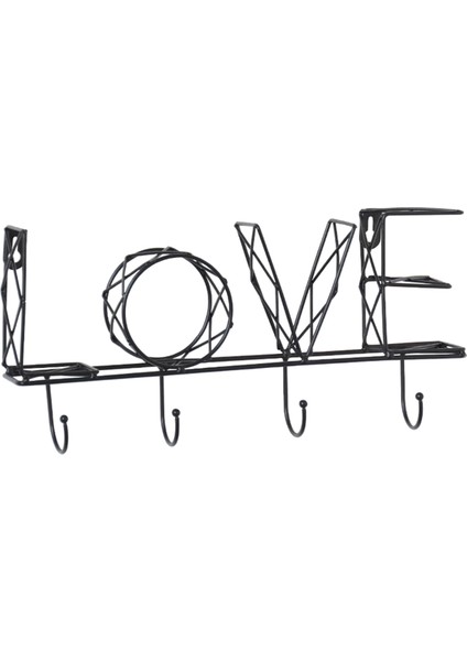 Ev Yatak Odası Aksesuarları Için Aşk Mektubu Kanca Dekorasyonu Anahtar Tutucu Duvar Kat Raf Hook Askı Houseker Houseker Stand (Yurt Dışından)