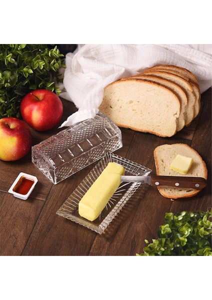 Tezgah Tereyağı Tutucusu Için Cam Tereyağı Yemek Temiz Tereyağı Kaleci Kap Tabak Kaplı Kaleci Tutucu Servis Peynir (Yurt Dışından) indirimleri