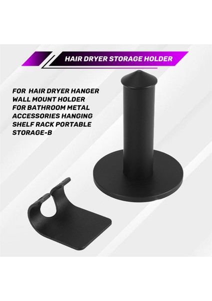 Dyson Saç Kurutucu Için Askı Duvar Montaj Tutucu Banyo Metal Aksesuarları Asma Raf Rafı Taşınabilir Depolama-B (Yurt Dışından) fırsatları