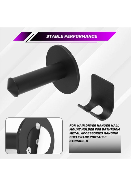 Dyson Saç Kurutucu Için Askı Duvar Montaj Tutucu Banyo Metal Aksesuarları Asma Raf Rafı Taşınabilir Depolama-B (Yurt Dışından) indirimleri