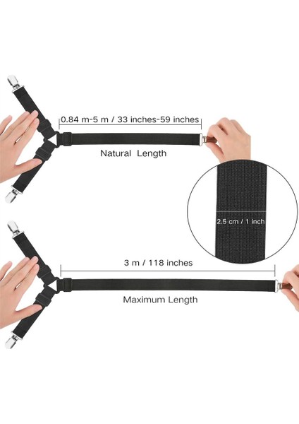 2pcs Ayarlanabilir Elastik Sırıştırıcılar Tutucu Tutucu Kayış Klipsi Yataklar Için Yatak Kapakları Kanepe Yastığı (Beyaz) (Yurt Dışından) indirimleri