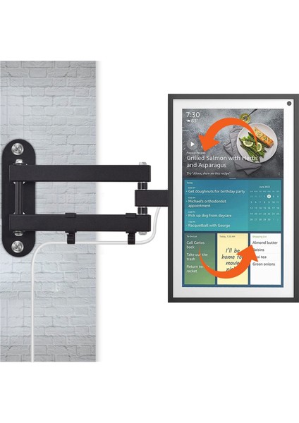 Echo Show 15, Ayarlanabilir Gösteri 15 Duvar Montaj Braketi, Döner Yatay Veya Dikey, Uzatma Duvarı Montaj Standı (Yurt Dışından) modelleri