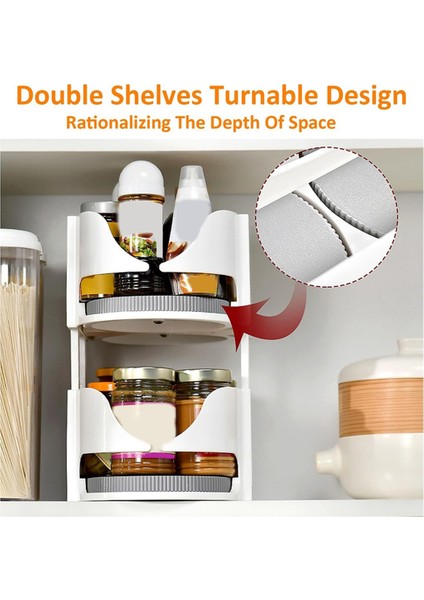Birleştirilebilir Tembel Pikap Organizatörü, Dıy 360 ° Dönüş Buzdolabı Organizasyonu ve Depolama, Mutfak Için Dönen Raflar (Yurt Dışından) modelleri