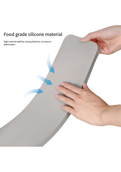 Tepsi Placemat Baharat Şişe Raf Yalıtılmış Çay Fincanı Depolama Mat Mutfak Sabun Tepsisi Silikon Lavabo Tepsi Gri (Yurt Dışından) modelleri