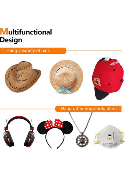 Şapka Kancaları, Duvar Için Yapışkan Şapka Rafı, Kurulumu Kolay, Çok Işlevli Şapka Düzenleyici, Kullanımı Kolay, Sondaj Şapka Tutucu Yok (Yurt Dışından) modelleri
