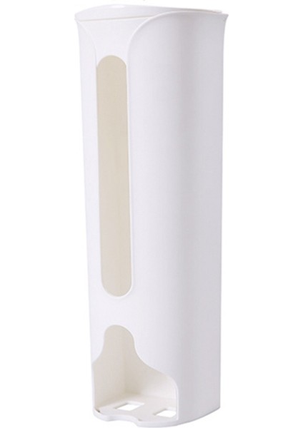 Çöp Torbası Saklama Kutusu Çöp Plastik Kutu Mutfak ve Banyo Plastik Torba Saklama Kutusu Çöp Torbası Depolama Rafı Beyaz (Yurt Dışından)