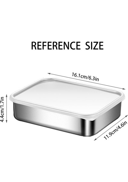 Gıda Depolama Için Paslanmaz Çelik Kaplar, Gıda Depolama Bento Kutu Kabı, Sızıntı Geçirmez Silikon Kapak Bulaşık Makinesi Güvenli (Yurt Dışından) fırsatları