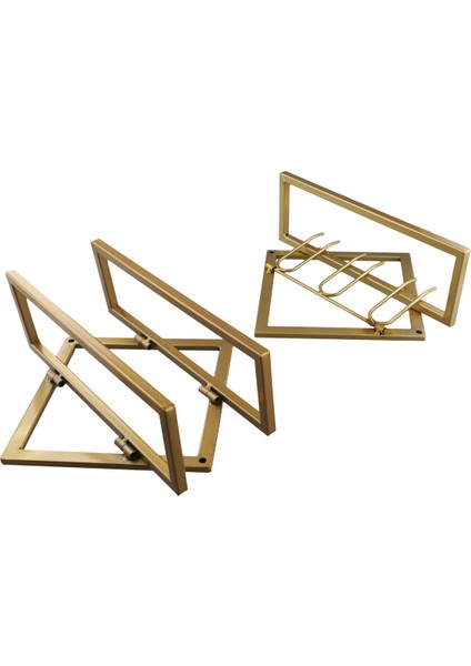 Duvara Monte Edilmiş Şarap Rafı Şişe Cam Tutucu Depolama Organizatör Şarap Şişesi Raf Altın (Yurt Dışından)