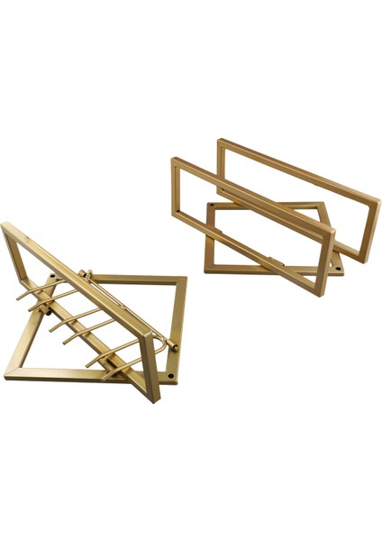 Duvara Monte Edilmiş Şarap Rafı Şişe Cam Tutucu Depolama Organizatör Şarap Şişesi Raf Altın (Yurt Dışından) fiyatları