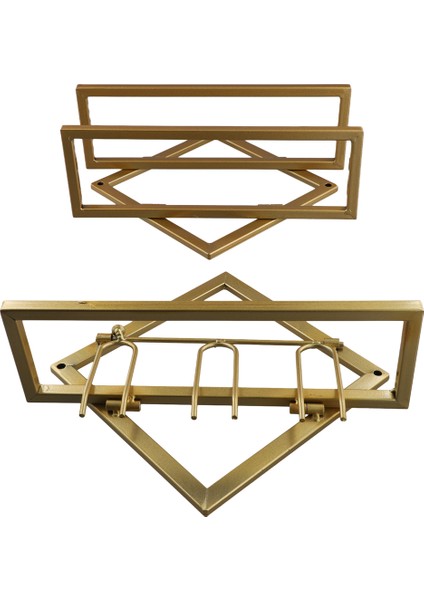 Duvara Monte Edilmiş Şarap Rafı Şişe Cam Tutucu Depolama Organizatör Şarap Şişesi Raf Altın (Yurt Dışından) modelleri