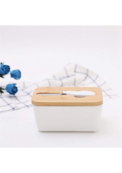 Gıda Kapları Seramik Tereyağı Yemek Nordic Tarzı Tereyağı Kutusu Kaleci Konteyner Gıda Depolama Şeker Kutusu Pişirme Yemeği Küçük (Yurt Dışından)