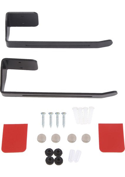 2 Adet Kapak Organizatörü Yatay Düşük Kabinli Kurulum Alan Tasarrufu Tasarımı Birden Fazla Kapak Tutar Mutfak Depolama Siyahı (Yurt Dışından)