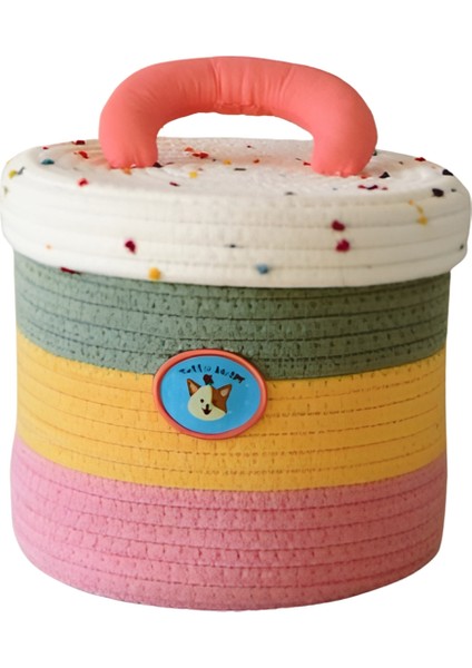 Dokuma Depolama Sepeti Oturma Odası Desktop Sundurum Depolama Sepet Oyuncak Saklama Kutusu A (Yurt Dışından)