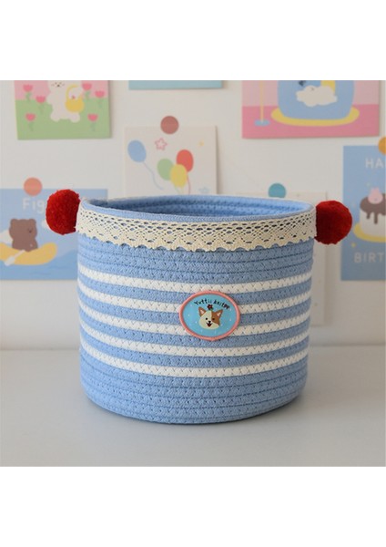 Dokuma Depolama Sepeti Oturma Odası Desktop Sundurum Depolama Sepet Oyuncak Saklama Kutusu A (Yurt Dışından) fırsatları