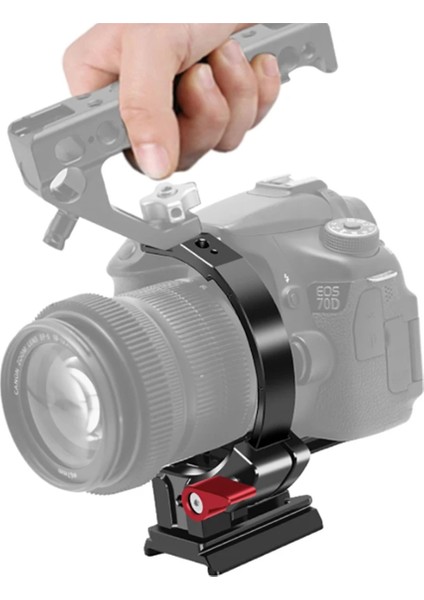 Lens Destek Braketi Yarı Dairesel Halka Yatay Dikey Dslr Kamera Video Tutucusu Soğuk Ayakkabı Kamera Video Tutucu (Yurt Dışından) modelleri