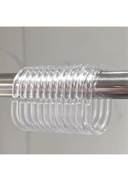 120 Pcs Şeffaf Plastik Duş Perdesi Yüzük Hankalar C Şekilli Halkalar Banyo Duş Örtülü Pencere Çubuğu Için Hook Askı (Yurt Dışından) fırsatları