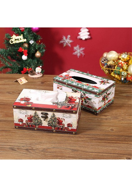 Noel Doku Kutusu Ev Kapalı Yemek Masası Oturma Odası Sehpa Masa Masası Kağıt Kutusu Doku Tüp, Kardan Adam (Yurt Dışından) indirimleri