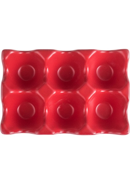 Mutfak Malzemeleri Yumurta Tepsisi Yumurta Rafı Ev Seramik Sofra Tedarikleri Yumurta Tepsisi Yumurta Tepsisi Kırmızı (Yurt Dışından)