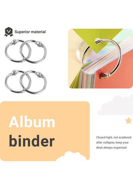 100PCS 19MM Gevşek Yaprak Bağlayıcı Halkalar Anahtar Yüzük Halkaları Halkalar/albüm/craft Için Binder Halkalar (Yurt Dışından) indirimleri