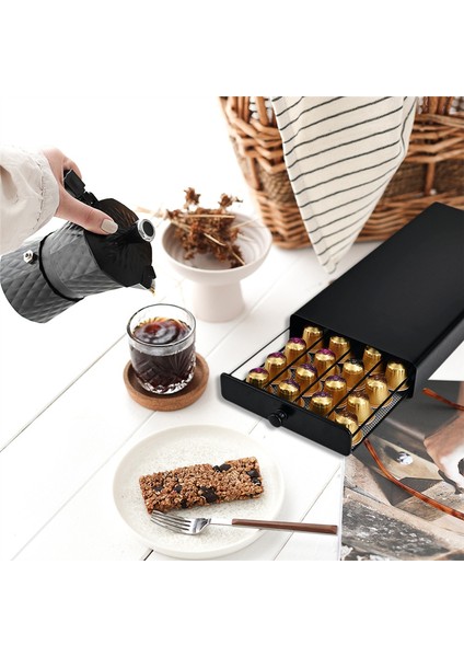 40 Kapsül Kahve Kapsülü Organizatör Depolama Standı Pratik Kahve Çekmeceleri Kapsüller Için Nespresso Kahve Kapsülü (Yurt Dışından) modelleri