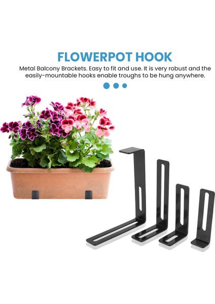 1 Çift Kanca Oluk Bitki Potu Asılı Kancalar Ray Balkon Ekici Tutucu Braketler Demir Kancalar Yükseklik Ayarlanabilir Kanca -S (Yurt Dışından) indirimleri