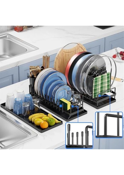 Çok Işlevli Paslanmaz Çelik Çanak Kurutma Rafı Tencere ve Tava Depolama Rafı, Bulaşık Kurutma Rafı, Tencere ve Tava Depolama (Yurt Dışından) fırsatları
