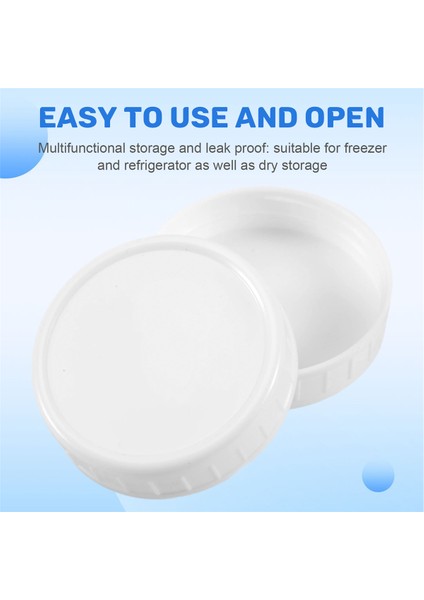 Mason Kavanoz Kapakları Için Normal Ağız Kapakları Mason Konserve Kavanozları ve Daha Fazlası Için Plastik Depolama Kapakları, Standart, Dia 70MM (Yurt Dışından) indirimleri